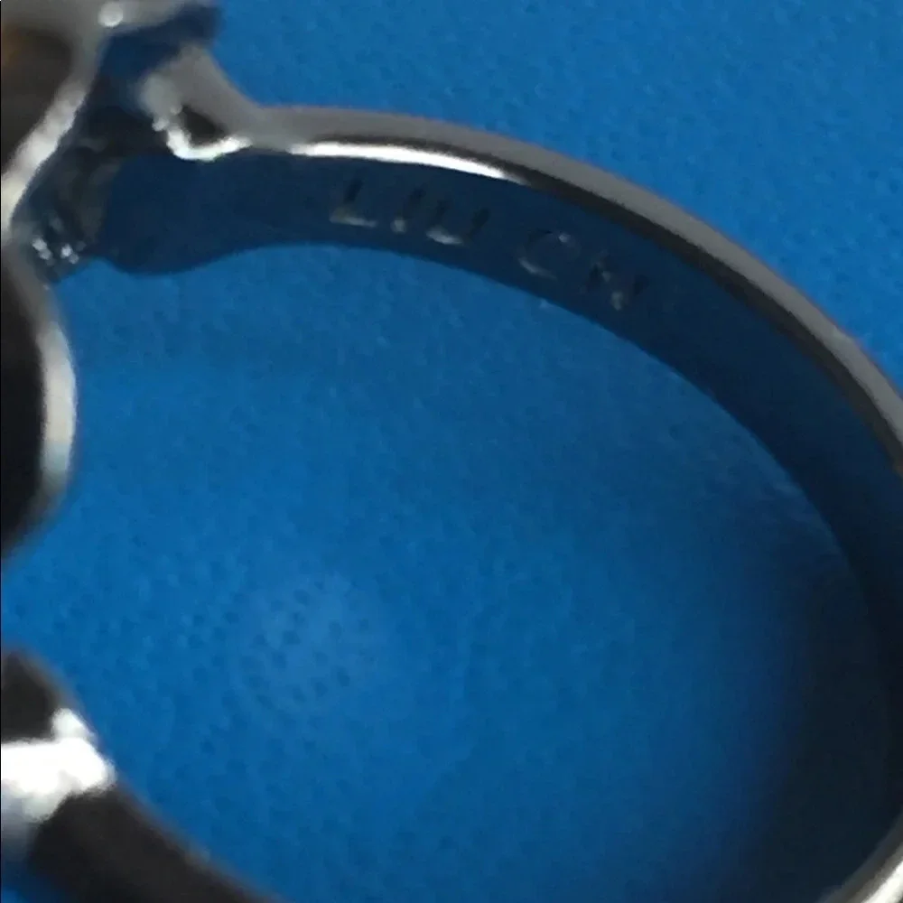 Hematite Sterling Silver Ring Purple And Peridot Size Size 6